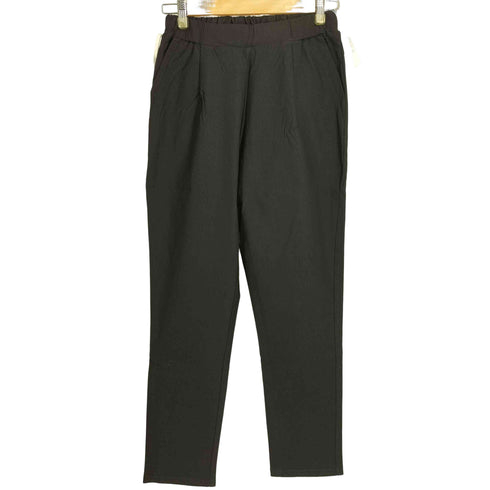 PLUS OTO.HA 裏起毛 ストレッチテーパードパンツ レディース JPN:M